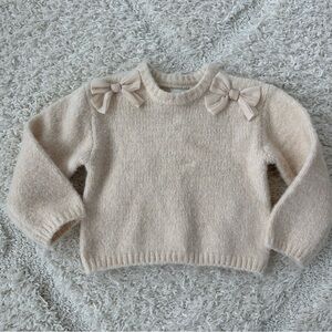 Zara Satin Bow Knit Jumper